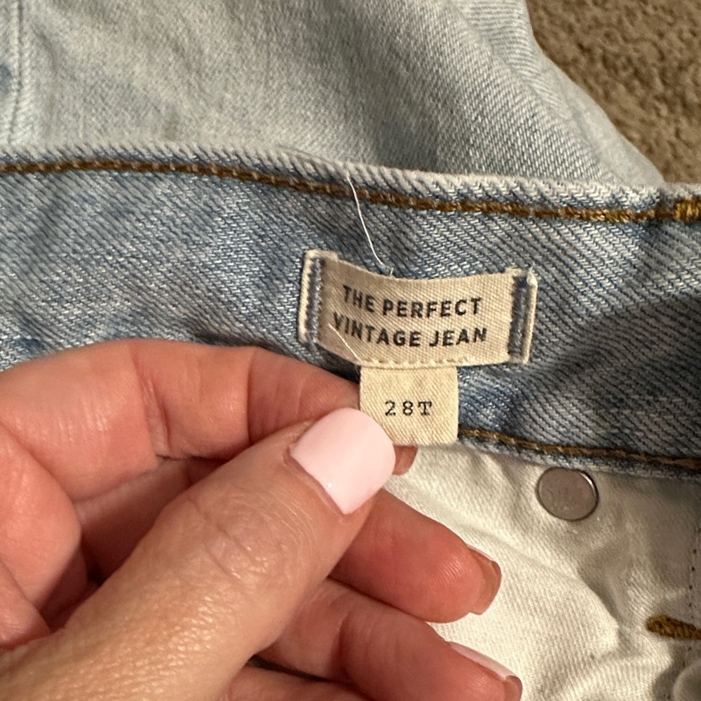 Madewell Light Blue Straight Leg Jeans - 28T - Picture 9 of 9
